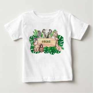 Camiseta de bebé salvaje de un cumpleaños