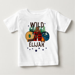 Camiseta De Bebé Salvaje un Lumberjack Nacimiento Niño   Oso de Woo