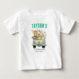 Camiseta De Bebé Salvaje Un Safari de la Selva Niño Primer cumpleañ