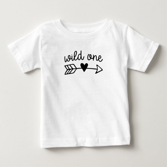 Camiseta De Bebé Salvaje Uno (Anverso)