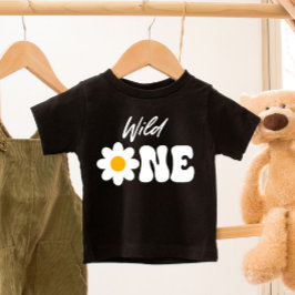 Camiseta De Bebé Salvaje UNO Daisy Primer Cumpleaños