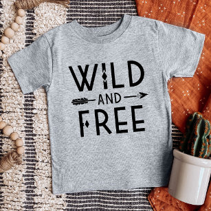 Camiseta De Bebé Salvaje y libre