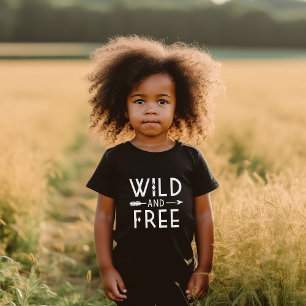 Camiseta De Bebé Salvaje y libre