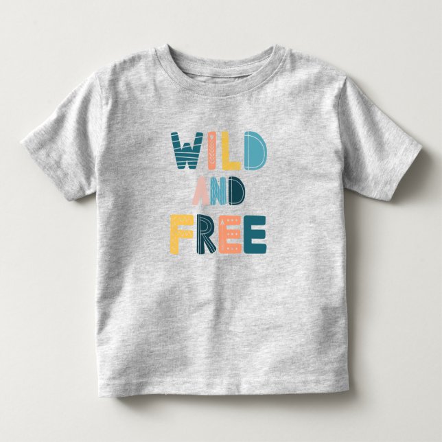 Camiseta De Bebé Salvaje y libre (Anverso)