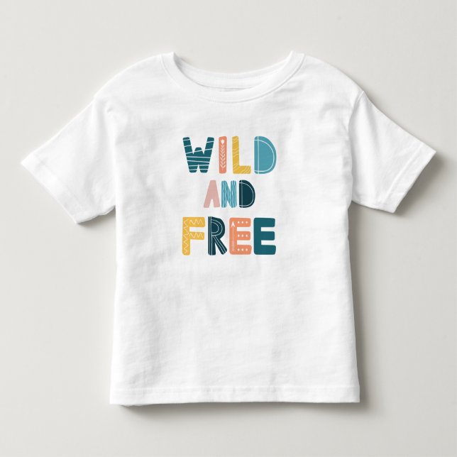 Camiseta De Bebé Salvaje y libre (Anverso)