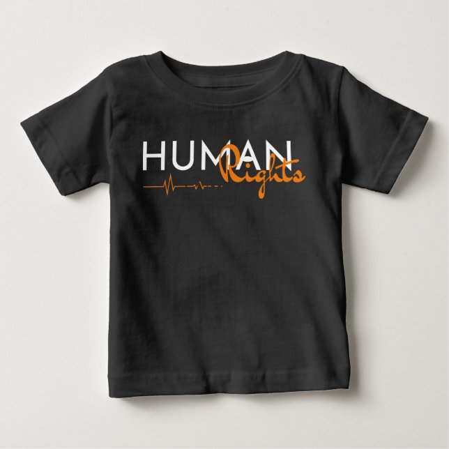 Camiseta De Bebé Salvamento de los derechos humanos (Anverso)