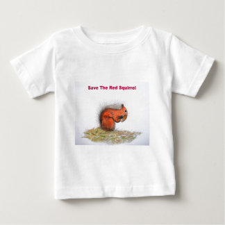 Camiseta De Bebé Salvar a la ardilla roja