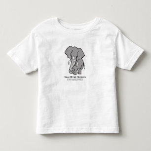 Camiseta De Bebé Salvar a los elefantes africanos - Gráfico animal 
