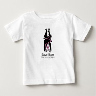 Camiseta De Bebé Salvar BATS - Animales en peligro de extinción - V