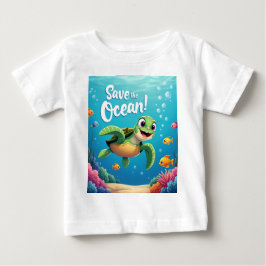 Camiseta De Bebé Salvar el océano