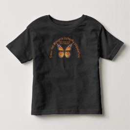 Camiseta De Bebé Salvar La Población De Mariposas Monarca