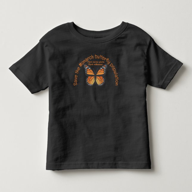 Camiseta De Bebé Salvar La Población De Mariposas Monarca (Anverso)