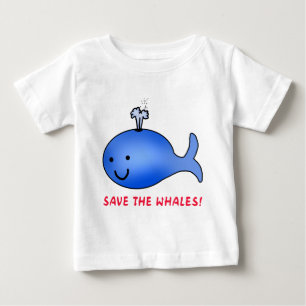 Camiseta De Bebé ¡Salven a las ballenas!