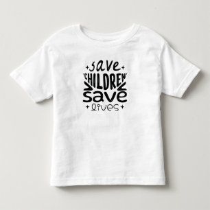 Camiseta De Bebé Salven niños, salven vidas