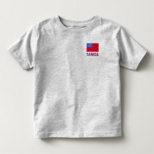 Camiseta De Bebé Samoa y bandera samoana