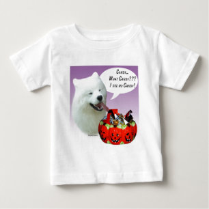 Camiseta De Bebé Samoyed Halloween Candy