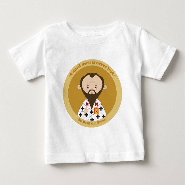 Camiseta De Bebé San Basilio el Grande (Anverso)