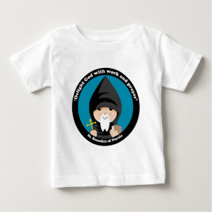 Camiseta De Bebé San Benedicto de Nursia
