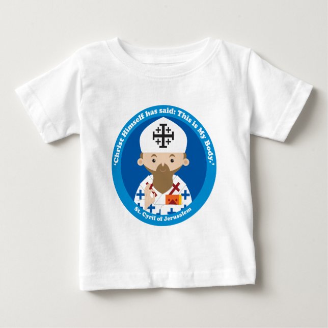 Camiseta De Bebé San Cirilo de Jerusalén (Anverso)