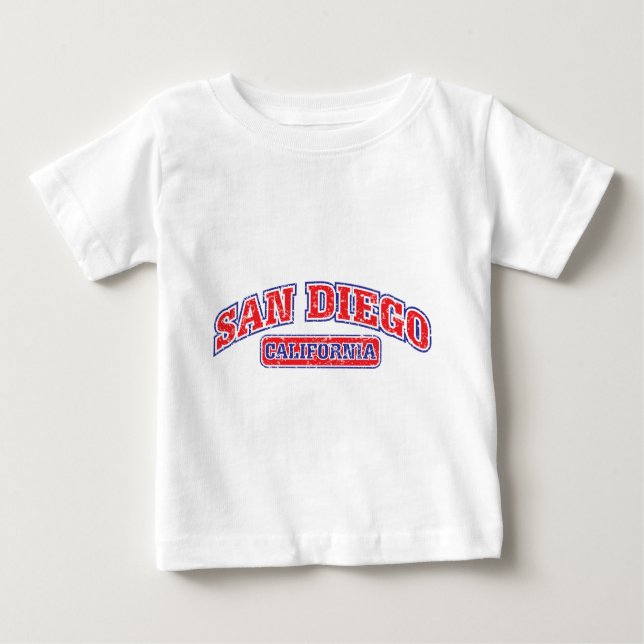 Camiseta De Bebé San Diego atlética (Anverso)