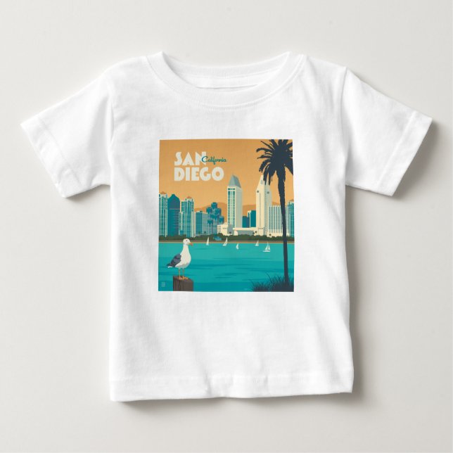 Camiseta De Bebé San Diego, California (Anverso)