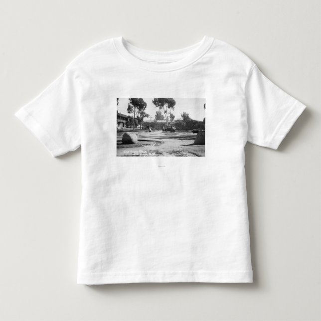 Camiseta De Bebé San Diego, fotografía vieja de la opinión de la (Anverso)
