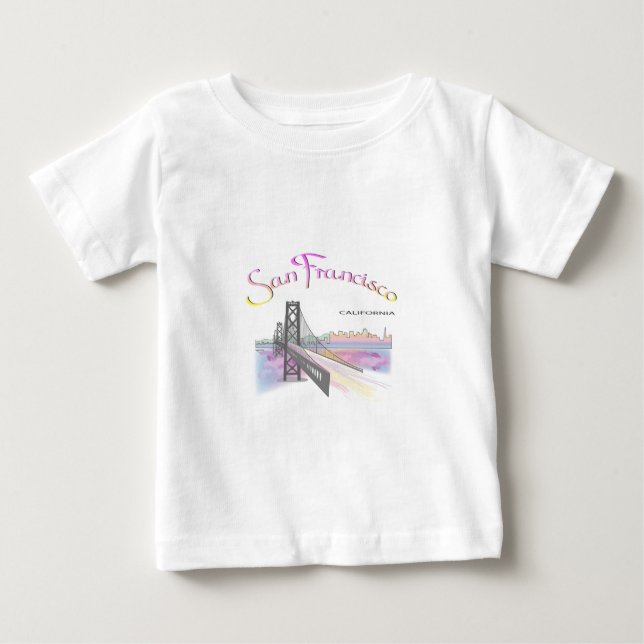 Camiseta De Bebé San Francisco, CA (Anverso)