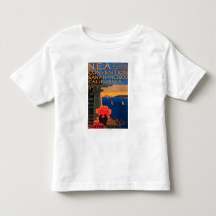 Camiseta De Bebé San Francisco, convenio de CaliforniaN.E.A.