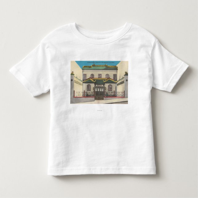 Camiseta De Bebé San Francisco, escuela china de CA en Chinatown (Anverso)