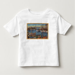 Camiseta De Bebé San Francisco, flota pesquera de CA en el pescador