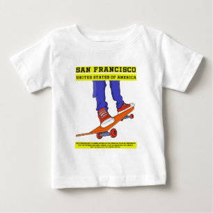 Camiseta De Bebé San Francisco, USA Skate