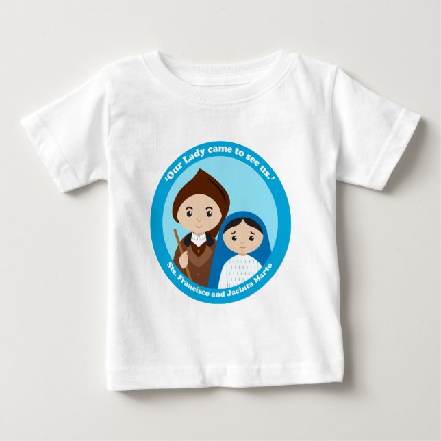 Camiseta De Bebé San Jacinta y San Francisco Marto (Anverso)