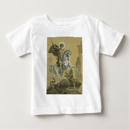 Camiseta De Bebé San Jorge – Arte "Sunburst Gold" Premium