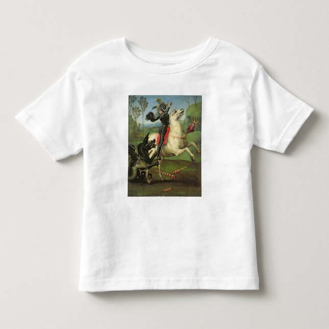 Camiseta De Bebé San Jorge que lucha con el dragón (Anverso)