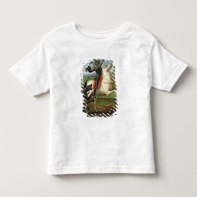 Camiseta De Bebé San Jorge que lucha con el dragón (Anverso)