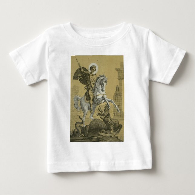 Camiseta De Bebé San Jorge y el Dragón Gran Mártir (Anverso)