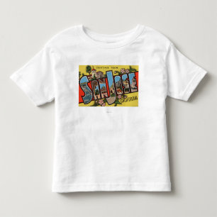 Camiseta De Bebé San Jose, escenas de la letra de CaliforniaLarge