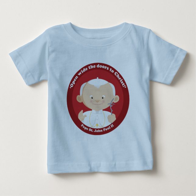 Camiseta De Bebé San Juan Pablo II (Anverso)