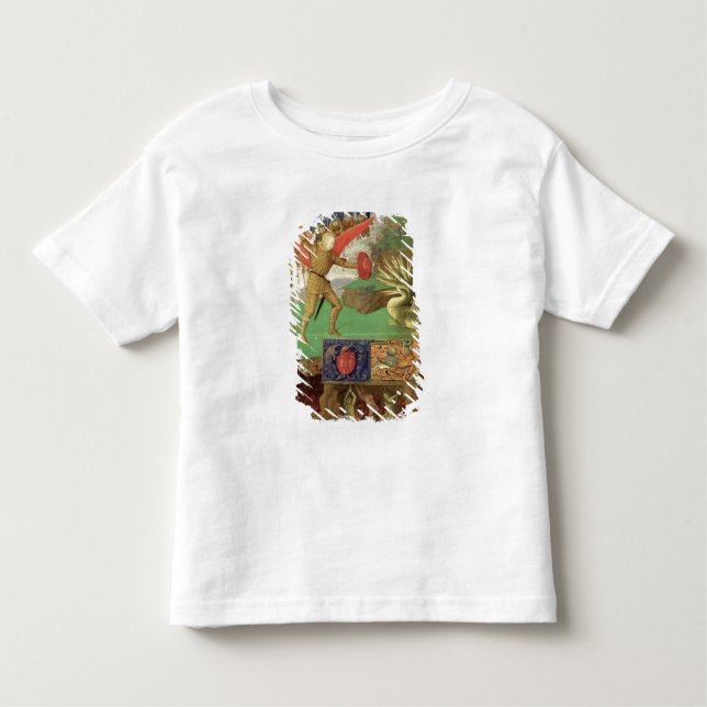 Camiseta De Bebé San Miguel que mata el dragón (Anverso)