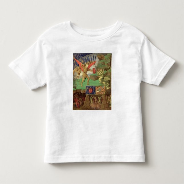 Camiseta De Bebé San Miguel que mata el dragón (Anverso)