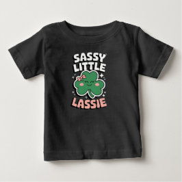 Camiseta De Bebé san patricks día Sassy Little Lassie para chica