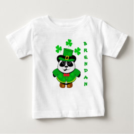 Camiseta De Bebé San Patrón Día del oso Panda personalizado