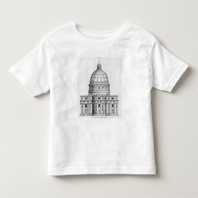 Camiseta De Bebé San Pedro, Roma (Anverso)