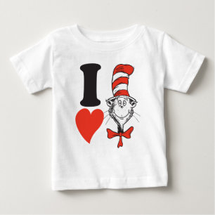 Camiseta De Bebé San Valentín de Dr. Seuss Amo al Gato en el Somb