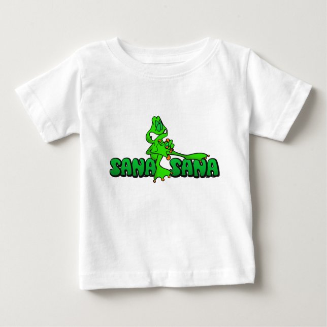 Camiseta De Bebé Sana Sana Colita de Rana (Anverso)