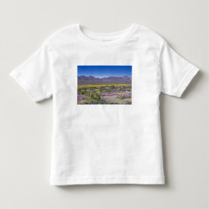 Camiseta De Bebé Sand Verbena y Desert Gold en Amboy Crater, CA,