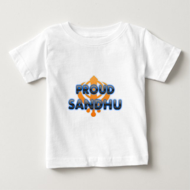Camiseta De Bebé Sandhu orgulloso, orgullo de Sandhu (Anverso)