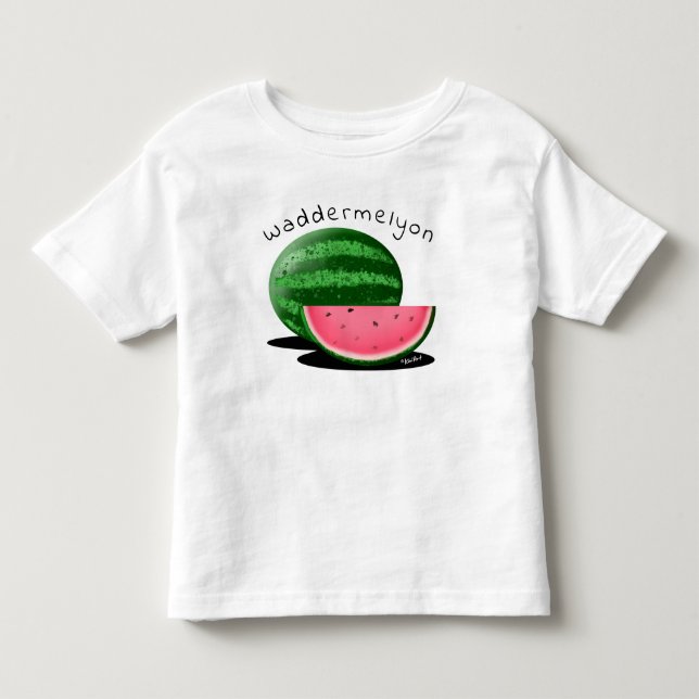 Camiseta De Bebé Sandía de KiniArt (Anverso)