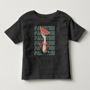 Camiseta De Bebé sandía, flores y palestina gratis Repetir