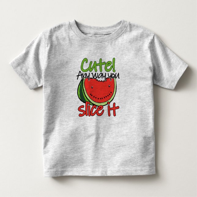 Camiseta De Bebé sandía linda del verano (Anverso)